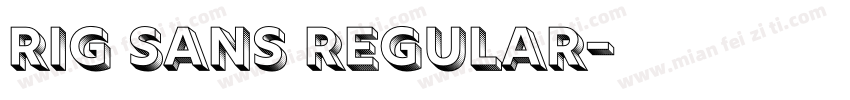 Rig Sans Regular字体转换